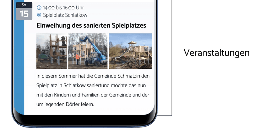 Termine mit Bild und Beschreibung